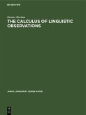 The Calculus of Linguistic Observations (eBook, PDF)