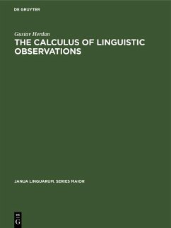The Calculus of Linguistic Observations (eBook, PDF) - Herdan, Gustav