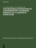The sentence intonation of contemporary standard Russian as a linguistic structure (eBook, PDF)
