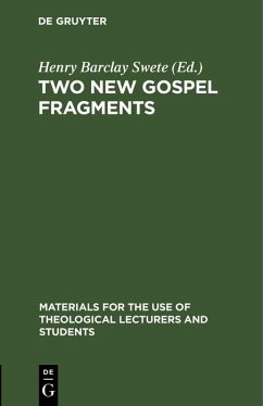 Cover Two New Gospel Fragments (eBook, PDF)