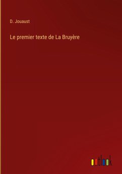 Le premier texte de La Bruyère