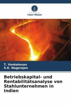 Cover Betriebskapital- und Rentabilitätsanalyse von Stahlunternehmen in Indien
