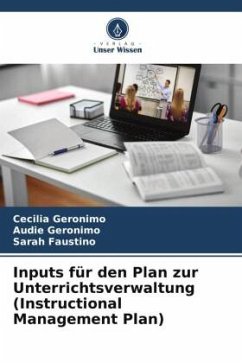 Inputs für den Plan zur Unterrichtsverwaltung (Instructional Management Plan) - Geronimo, Cecilia;Geronimo, Audie;Faustino, Sarah