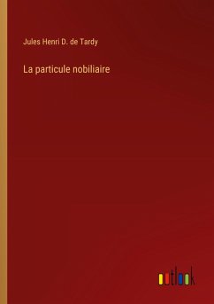 Cover La particule nobiliaire