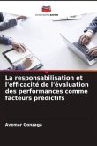 La responsabilisation et l'efficacité de l'évaluation des performances comme facteurs prédictifs