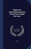 Tables for Calculating Interest From One to Eight Per Cent