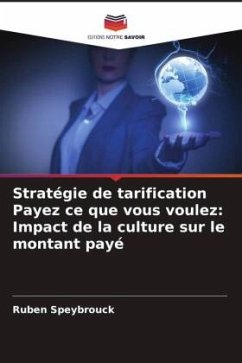 Cover Stratégie de tarification Payez ce que vous voulez: Impact de la culture sur le montant payé
