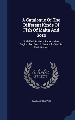 A Catalogue Of The Different Kinds Of Fish Of Malta And Gozo - Trapani, Gaetano