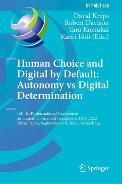 Cover Human Choice and Digital by Default: Autonomy vs Digital Determination (eBook, PDF)