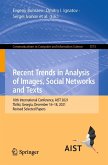 Recent Trends in Analysis of Images, Social Networks and Texts (eBook, PDF)