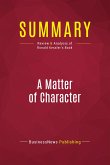 Summary: A Matter of Character