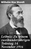 Leibniz: Zu seinem zweihunderjährigen Todestag 14. November 1916 (eBook, ePUB)