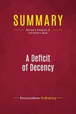 Summary: A Deficit of Decency