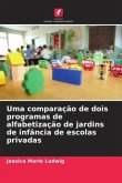 Uma comparação de dois programas de alfabetização de jardins de infância de escolas privadas