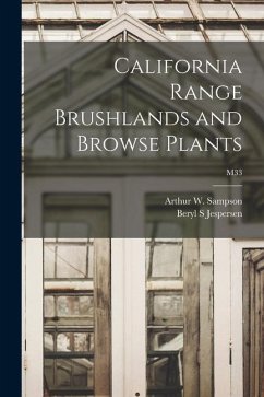 California Range Brushlands and Browse Plants; M33 - Jespersen, Beryl S.