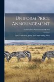 Uniform Price Announcement; 1963