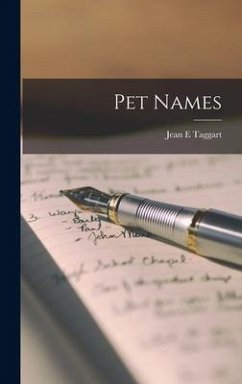 Pet Names - Taggart, Jean E.