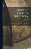 Student, Faculty Directory; 1948-1949
