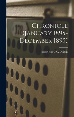 Cover Chronicle (January 1895- December 1895)
