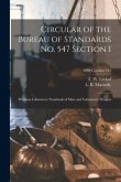 Circular of the Bureau of Standards No. 547 Section 1: Precision Laboratory Standards of Mass and Laboratory Weights; NBS Circular 547