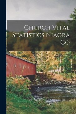 Church Vital Statistics Niagra Co - Anonymous