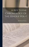 A Key Tothe Chronology Of The Hindus Vol-I