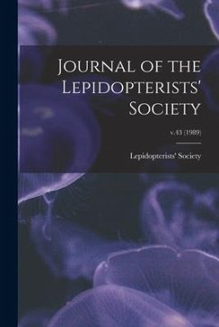 Journal of the Lepidopterists' Society; v.43 (1989)