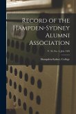 Record of the Hampden-Sydney Alumni Association; v. 33, no. 4, July 1959