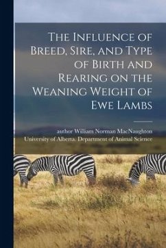 The Influence of Breed, Sire, and Type of Birth and Rearing on the Weaning Weight of Ewe Lambs