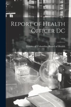 Report of Health Officer DC; 1926