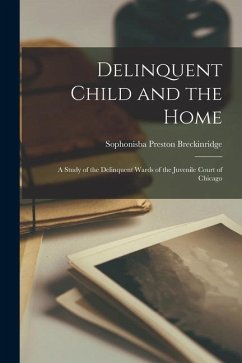 Delinquent Child and the Home: A Study of the Delinquent Wards of the Juvenile Court of Chicago - Breckinridge, Sophonisba Preston