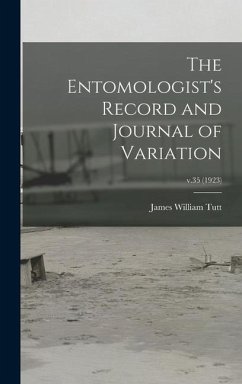 Cover The Entomologist's Record and Journal of Variation; v.35 (1923)