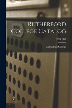 Rutherford College Catalog; 1924-1925