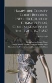 Hampshire County Court Records, Inferior Court of Common Pleas, General Sessions of the Peace, 1677-1837; no.20 1715-90