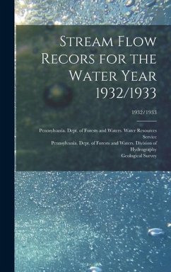 Stream Flow Recors for the Water Year 1932/1933; 1932/1933