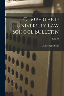 Cumberland University Law School Bulletin; 1942-43
