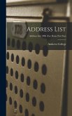 Address List; Address list 1906 (use dates not nos)