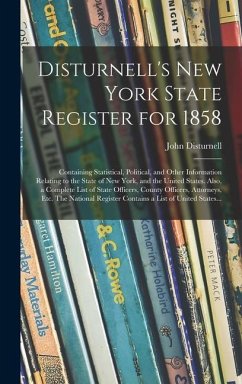 Disturnell's New York State Register for 1858 - Disturnell, John