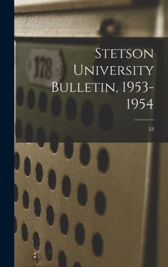 Stetson University Bulletin, 1953-1954; 53 - Anonymous