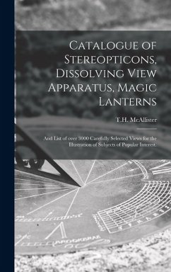 Cover Catalogue of Stereopticons, Dissolving View Apparatus, Magic Lanterns