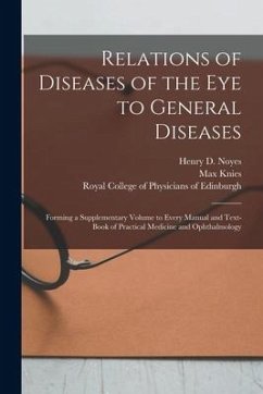 Relations of Diseases of the Eye to General Diseases: Forming a Supplementary Volume to Every Manual and Text-book of Practical Medicine and Ophthalmo - Knies, Max