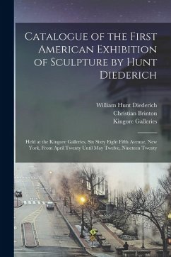 Cover Catalogue of the First American Exhibition of Sculpture by Hunt Diederich: Held at the Kingore Galleries, Six Sixty Eight Fifth Avenue, New York, From