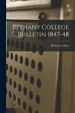 Bethany College Bulletin 1847-48
