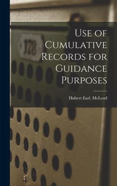 Use of Cumulative Records for Guidance Purposes - McLeod, Hubert Earl