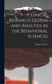 Clinical Research Design and Analysis in the Behavioral Sciences