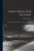 Make Mend For Victory: Alterations, Make Over, Accessories, Mending and Darning