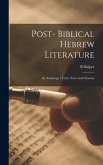 Post- Biblical Hebrew Literature