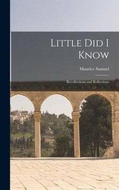 Little Did I Know - Samuel, Maurice