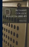 Bethany College Bulletin 1880-89