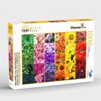 Brain Tree - Flower Grid 1000 Piece Puzzle for Adults: With Droplet Technology for Anti Glare & Soft Touch